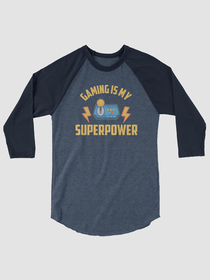 Gaming is my Superpower ~Tultex Fine Jersey Raglan Tee product image (1)