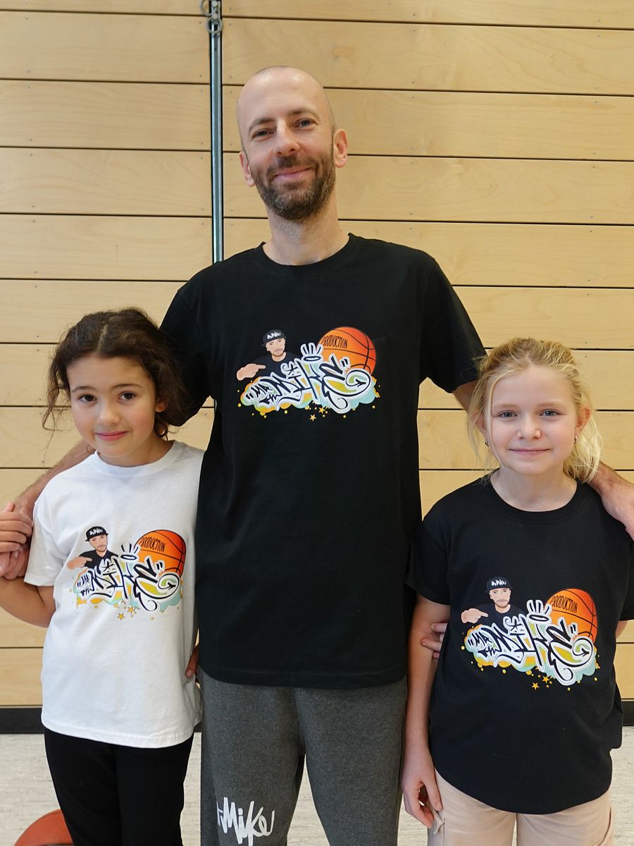 MrMike Basketball Art Kids T-Shirt product image (1)