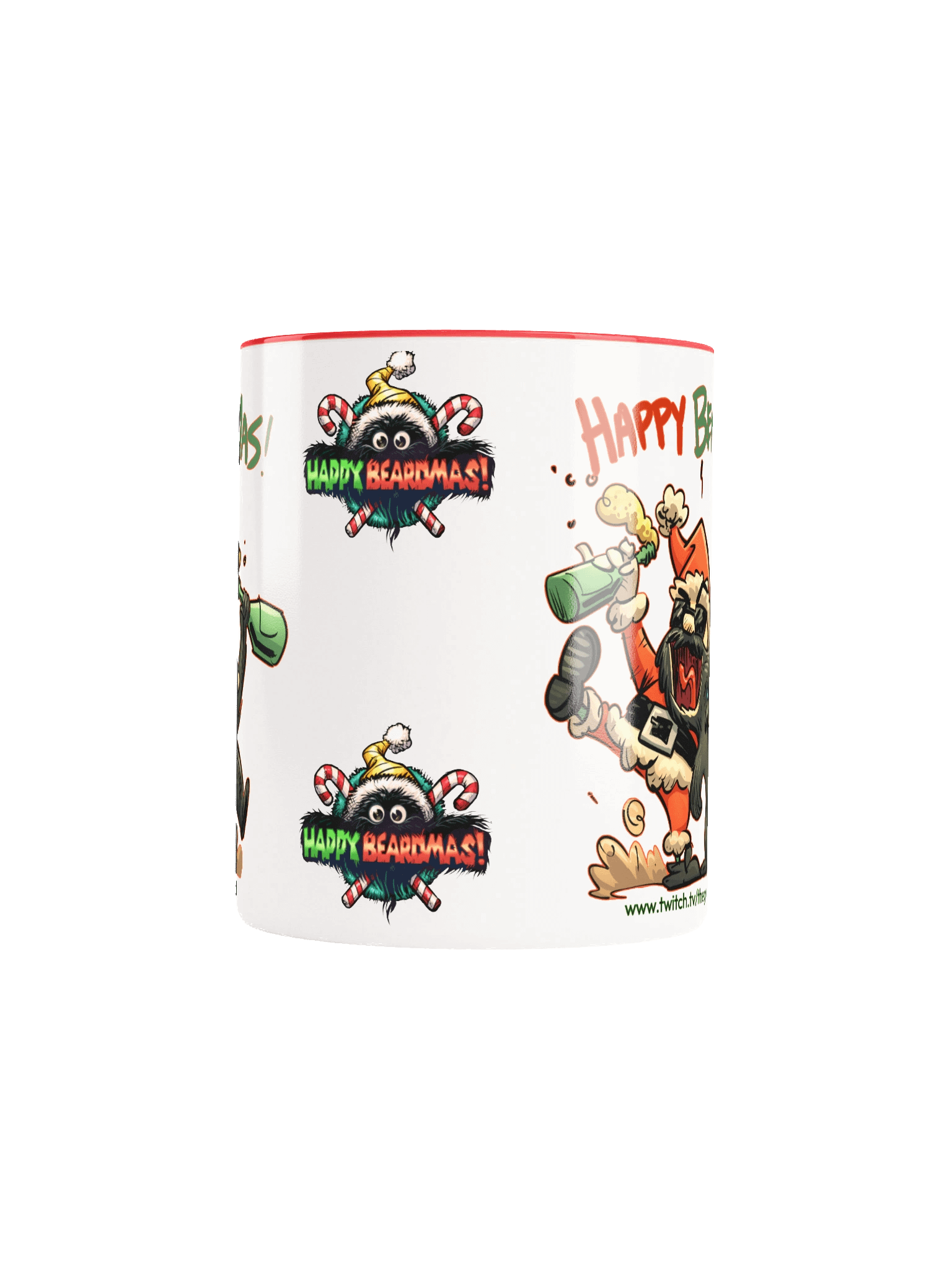 Happy Beardmas - Ceramic Mug with Color Inside product image (25)