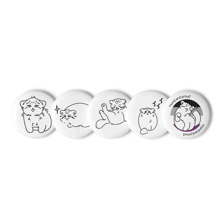 Pride Manul Pin Set - Asexual product image (1)