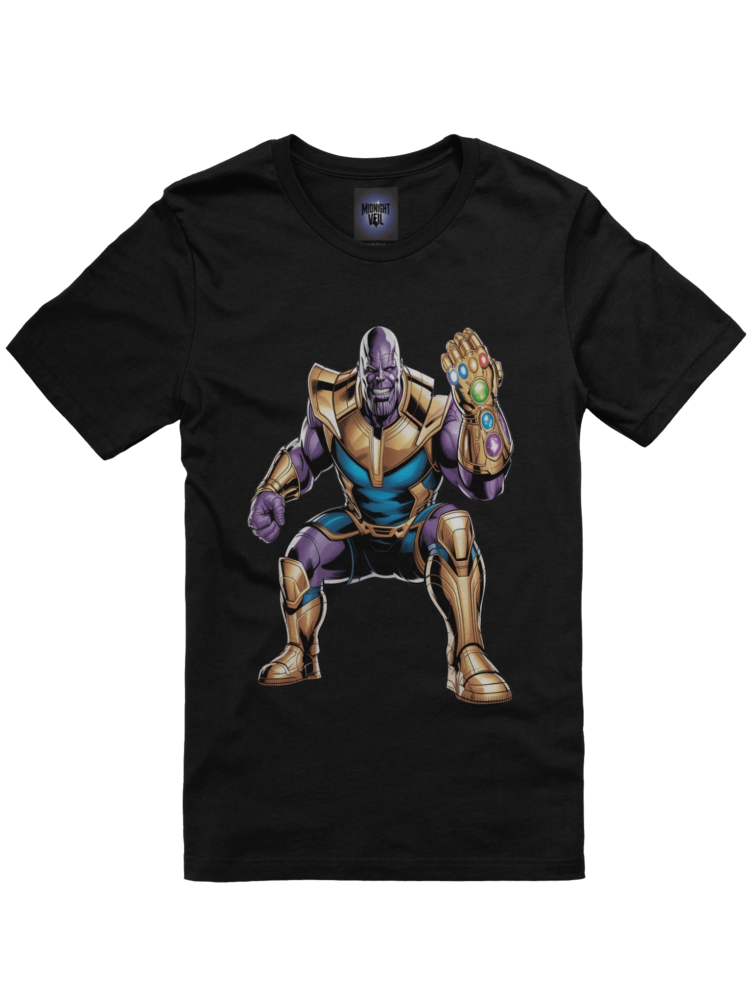 Titan's Squat: Thanos Supersoft Graphic T-Shirt product image (1)