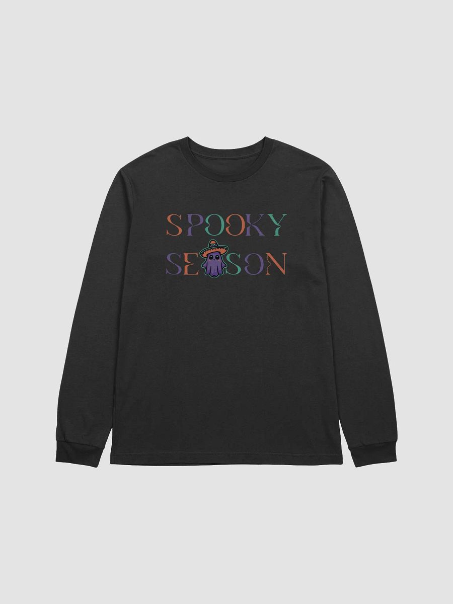 Spooky Season Sombrero Ghost Colorful Supersoft Long Sleeve Slimmer Fit Shirt product image (1)