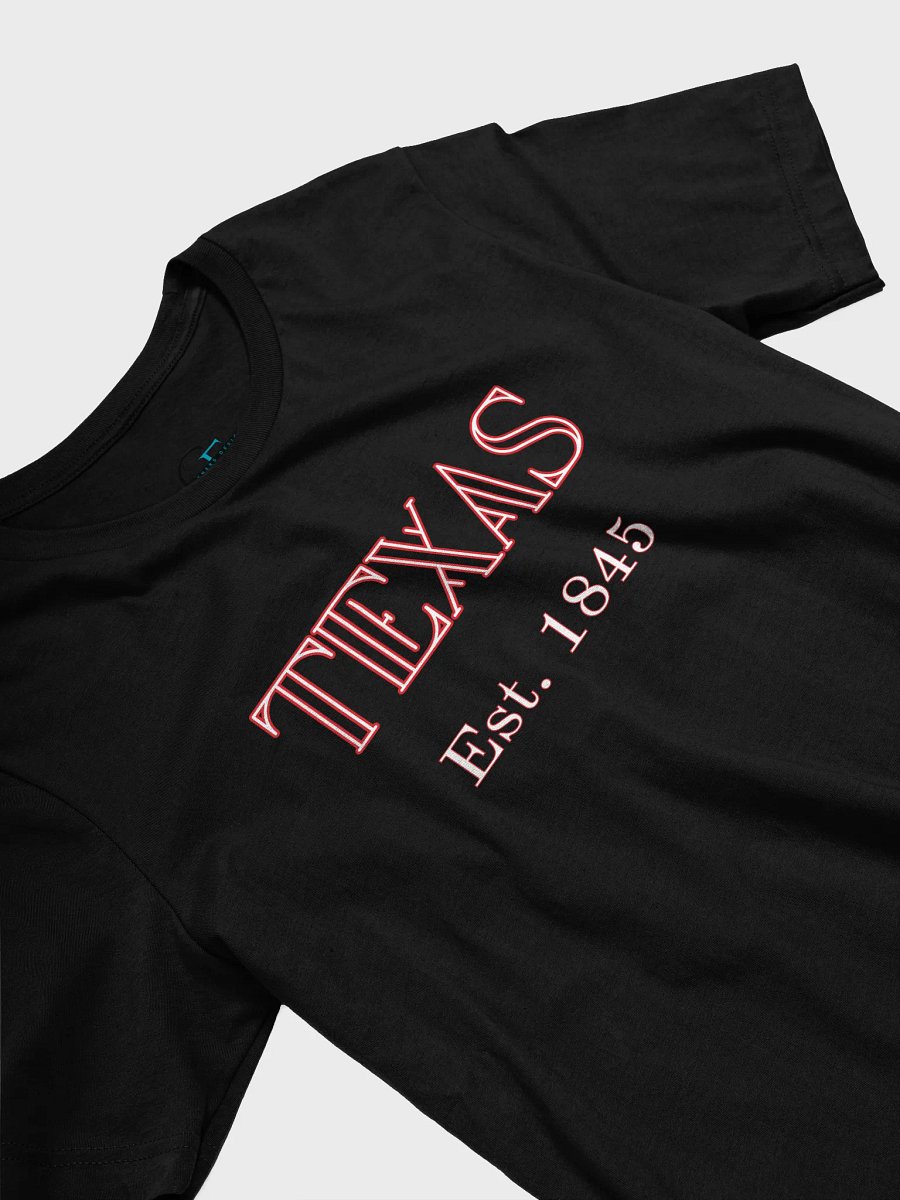 ❤️ TEXAS Est. 1845 Retro Tee with Red Outline | Bella+Canvas Unisex Shirt | Kompot Font product image (18)