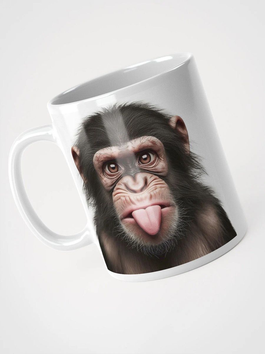 Rude Cheeky Chimp #Humorous Mug - White product image (3)