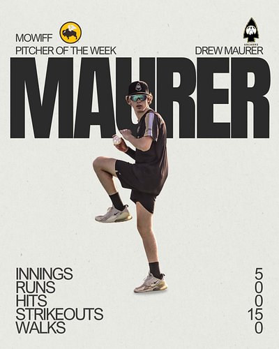🚨 Pitcher of the Week 🚨 

Your week 13 Pitcher of the Week is:
@drewmaurer_wiffs 

Drew got as close to a perfect game as you...