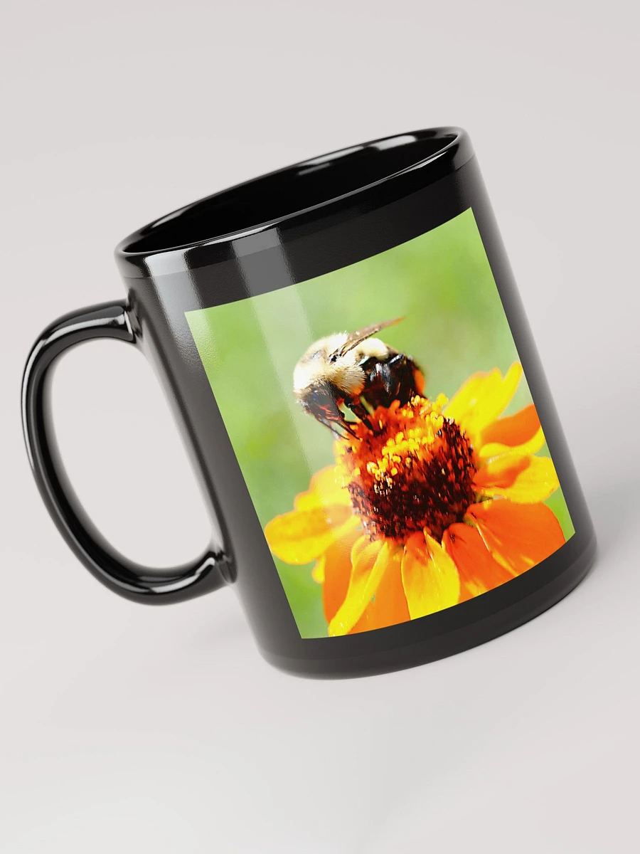 Bee On a Flower Black Coffee Mug product image (5)