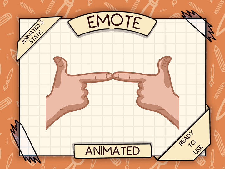 🙋🏻‍♂️ UWU FINGERS – Animated Emote 🥺👉👈 product image (1)