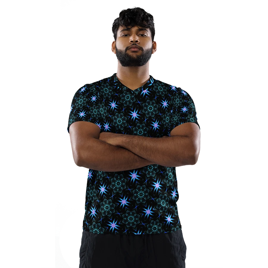 Abstract Repeating Design Unisex All Over Print V Neck Sports Jersey product image (12)