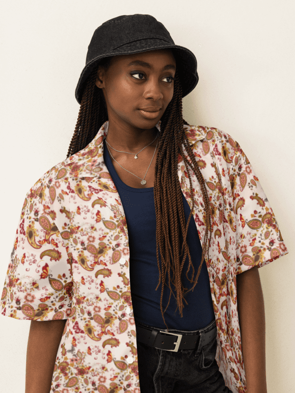 Vintage Velvet Vibes | Unisex Hawaiian Shirt product image (1)