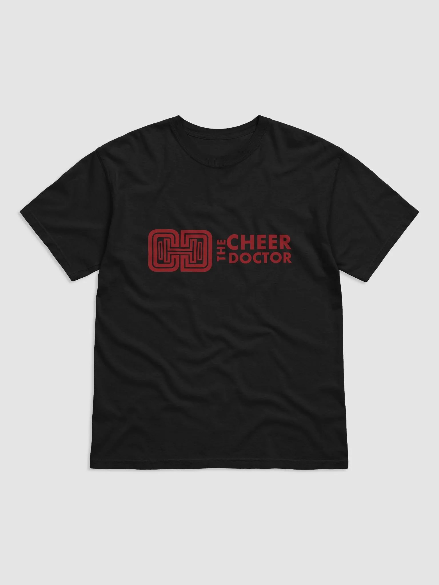 Black Cheer Doctor T Shirt Red Logo product image (1)