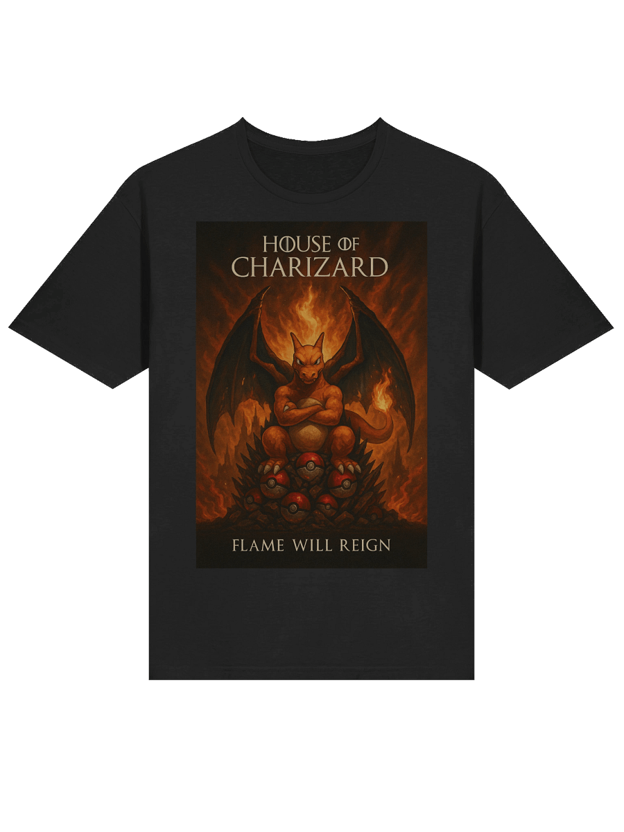 Charizard House of Dragons Parody T-Shirt – Game of Thrones Mashup product image (21)