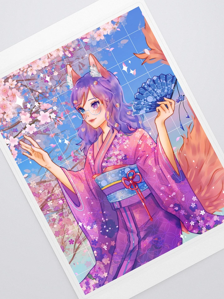 Kimono Peach sticker with background product image (1)