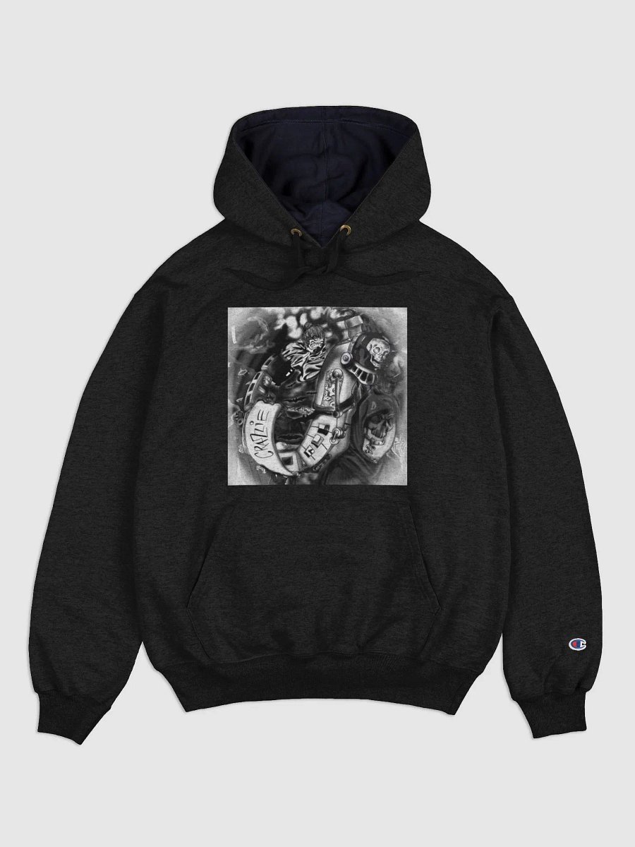 Crazzie Train Hoodie Dark Edition (B&W2) Champion Brand product image (1)