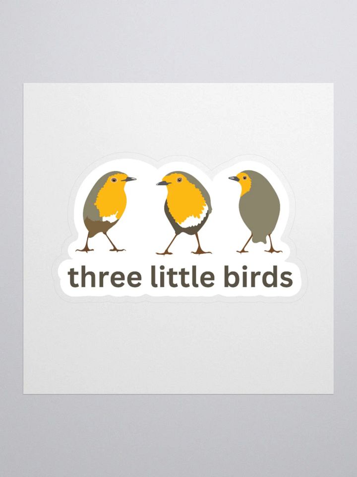 Three Little Birds Kiss Cut Sticker product image (1)