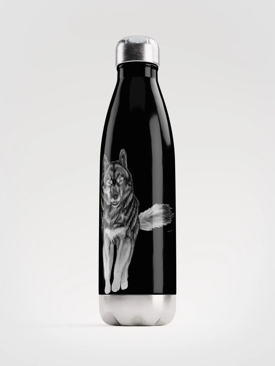Wolf Drawing Water Bottle product image (1)