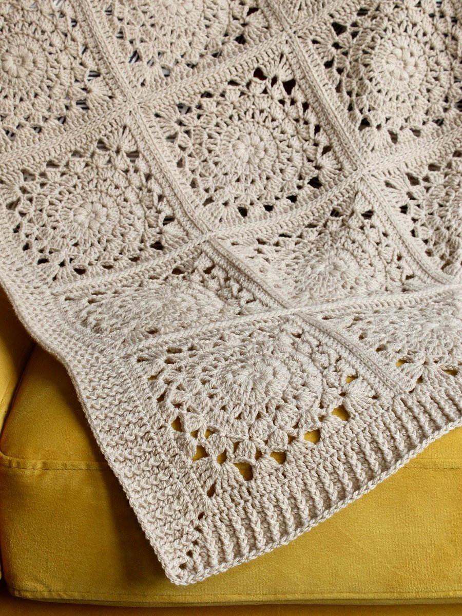 Lace Crochet Squares Blanket Pattern eBook product image (3)