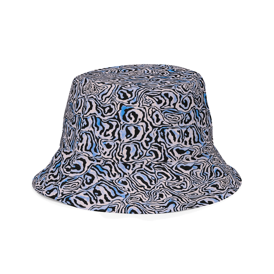 Blue Black Snake Pattern Hat product image (3)