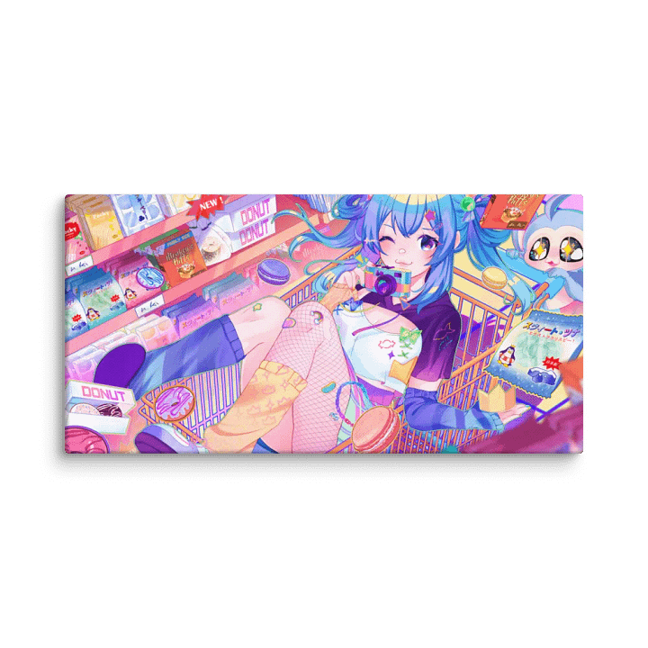 Tuna Goes Shopping! Canvas Print product image (1)