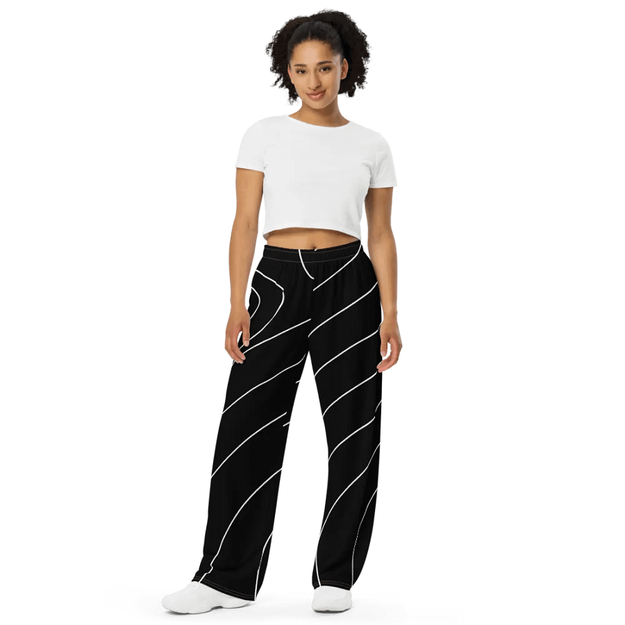Flowing Contours Wide-Leg Pants product image (9)