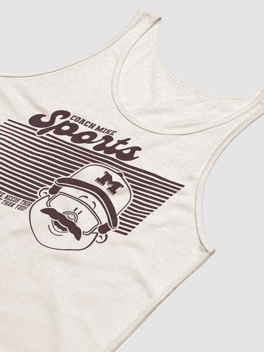 Coach Mike Sports Tank - Cream/Maroon product image (4)
