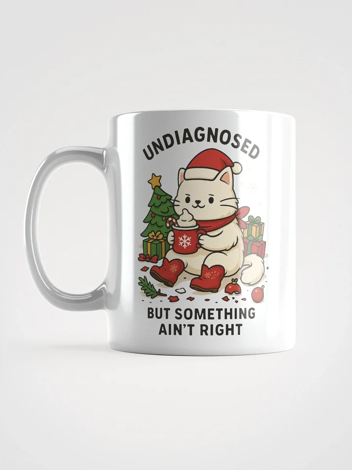 Festive Undiagnosed Cat Something Ain’t Right Mug product image (1)