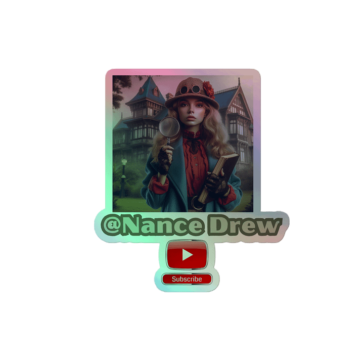 Nance Drew YouTube Holgraphic Stickers product image (2)