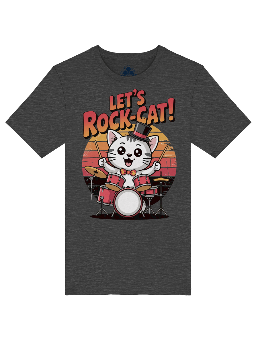 Rock-Cat Drummer T-Shirt product image (6)