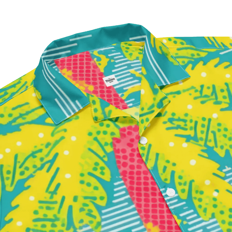 Neon Tropics Button-Down Shirt product image (11)