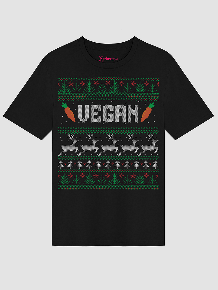 Vegan Ugly Christmas Sweater Tee product image (1)