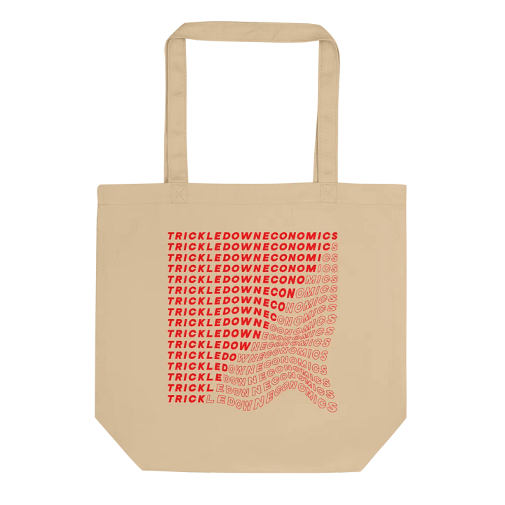 Trick Economics Tote (red text) product image (2)