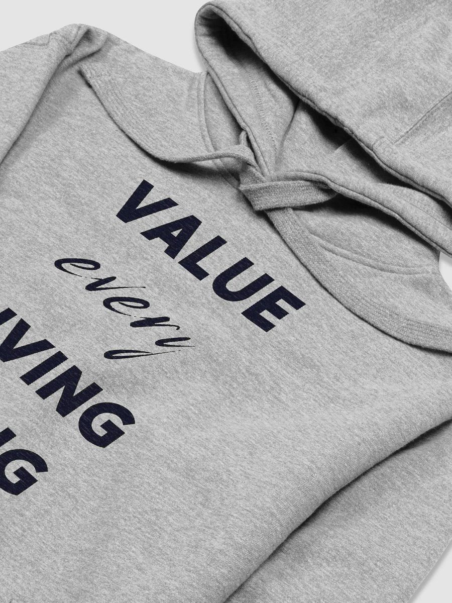 "VALUE every LIVING BEING" Premium Unisex Hoodie product image (3)