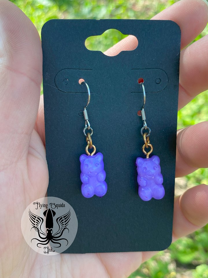 Earring- Gummy Bear Purple product image (1)