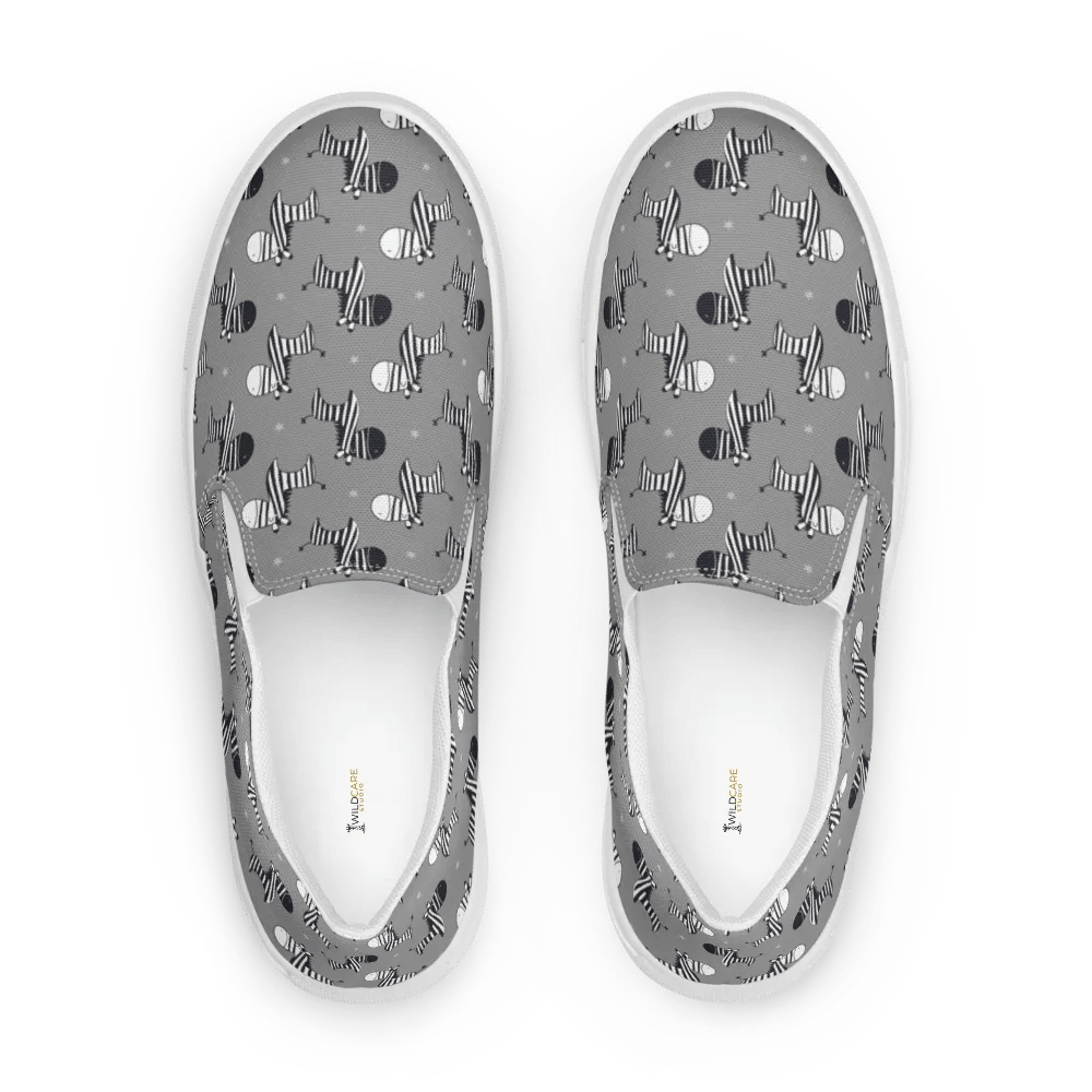Kawaii Mystique Zebra Canvas Slip-Ons product image (5)