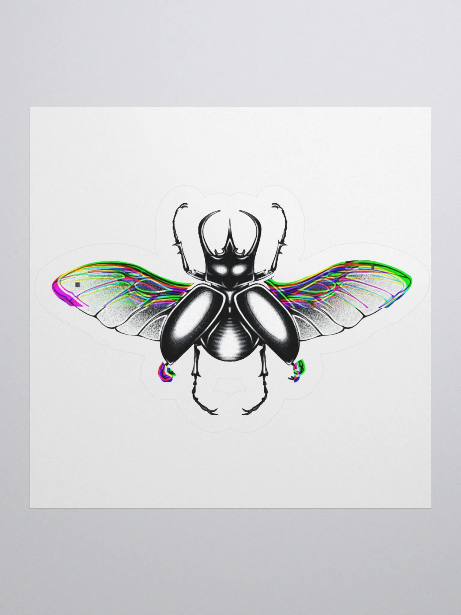 "Prismatic Beetle" Kiss-Cut Sticker product image (6)