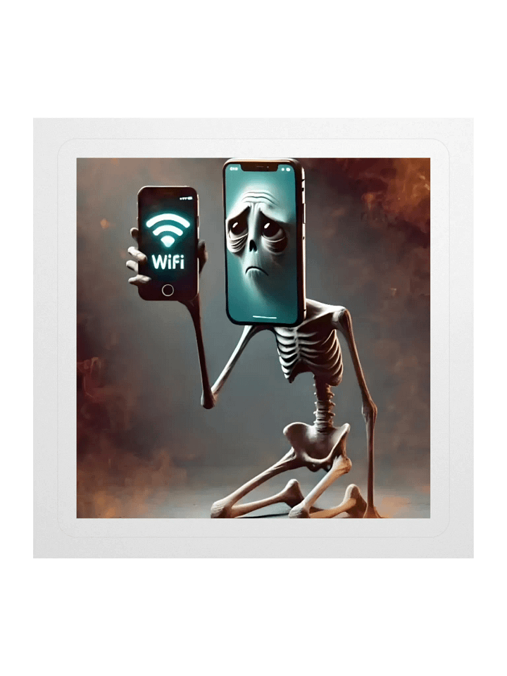 Wifi Skeleton Sticker product image (1)