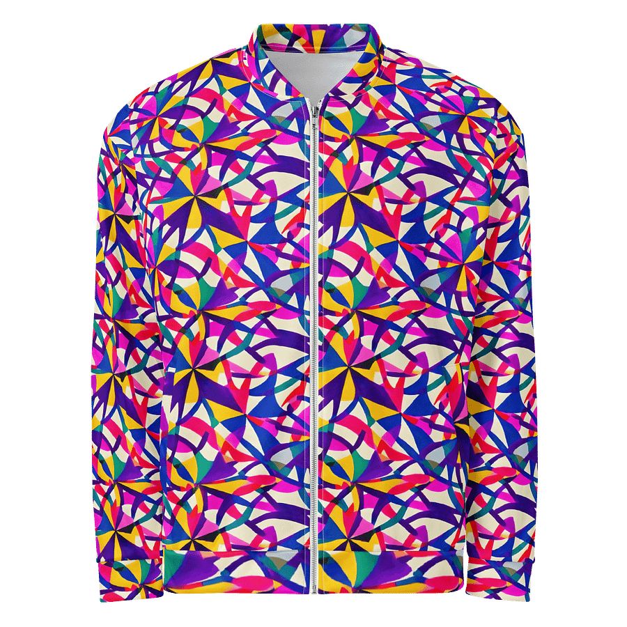 Rainbow Shapes Bomber Jacket product image (1)