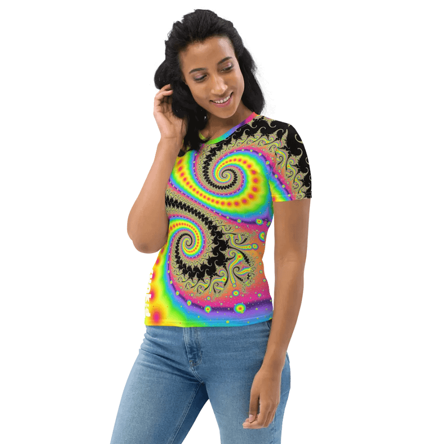 Fractal women's T-shirt - Pink Lemonade and Candy Twists product image (9)