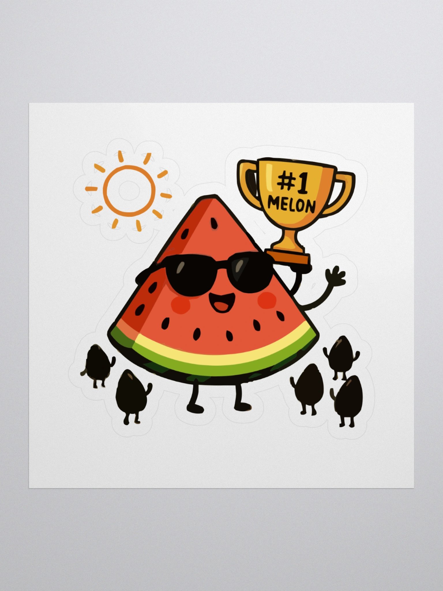Trophy Melon Kiss Cut Stickers product image (1)