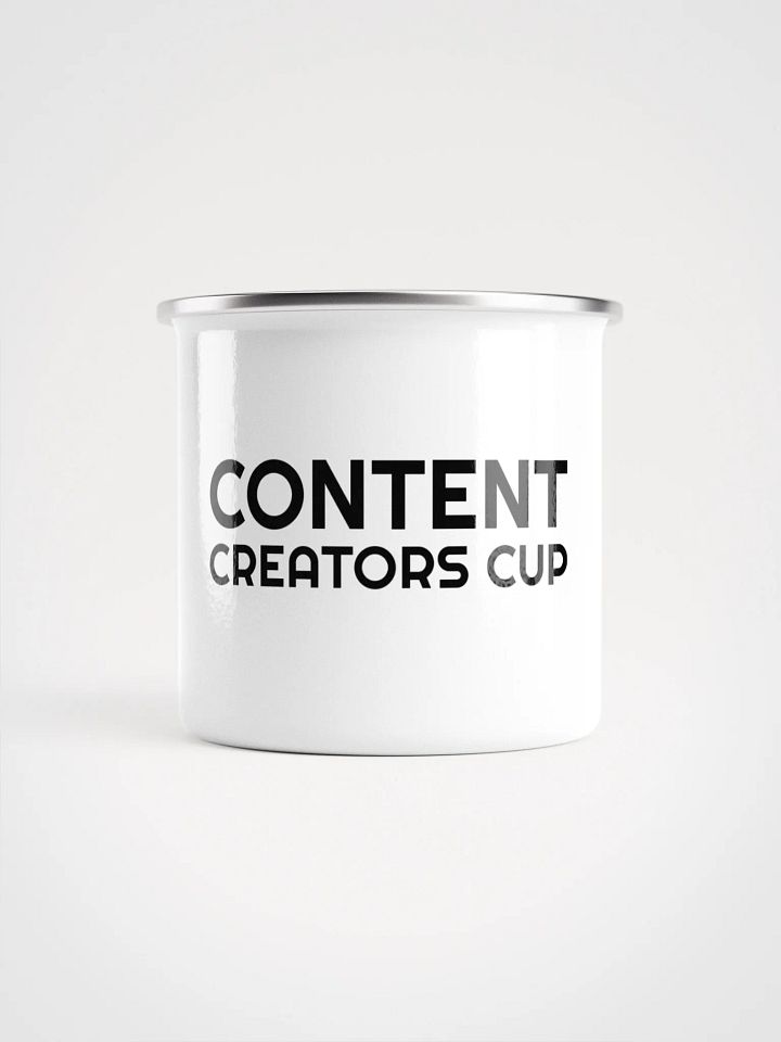 Content Creators Cup Enamel Mug - White product image (1)