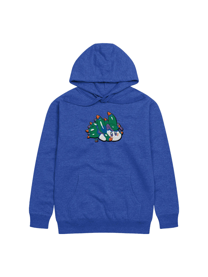 "Cutie Keys" Embroidered Granite Hoodie - Nudibranch Leaf Sheep Sea Slug product image (4)