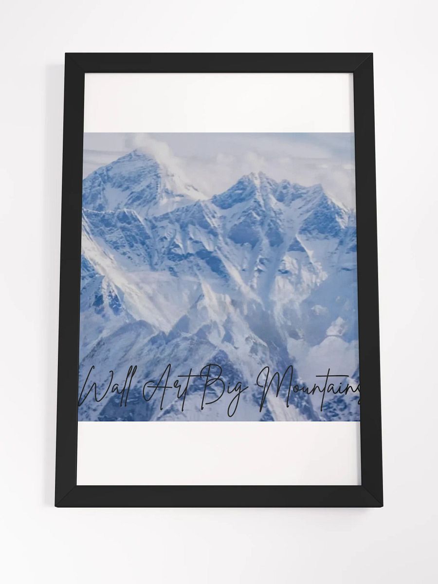 Wall Art White Mountains Framed High-Quality Matte Poster (in) product image (4)