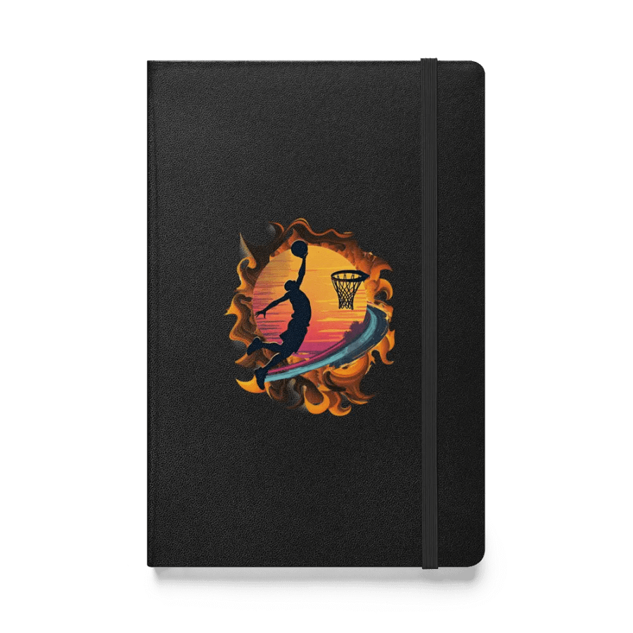 Space Shooter Basketball Sunset Slam Hardcover Notebook product image (1)