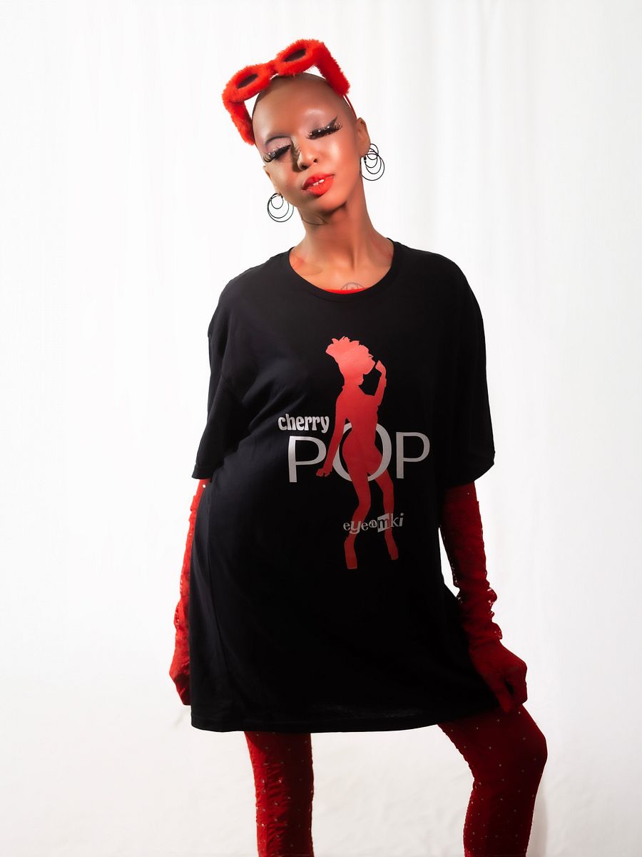 CHERRY POP Black Tee product image (1)