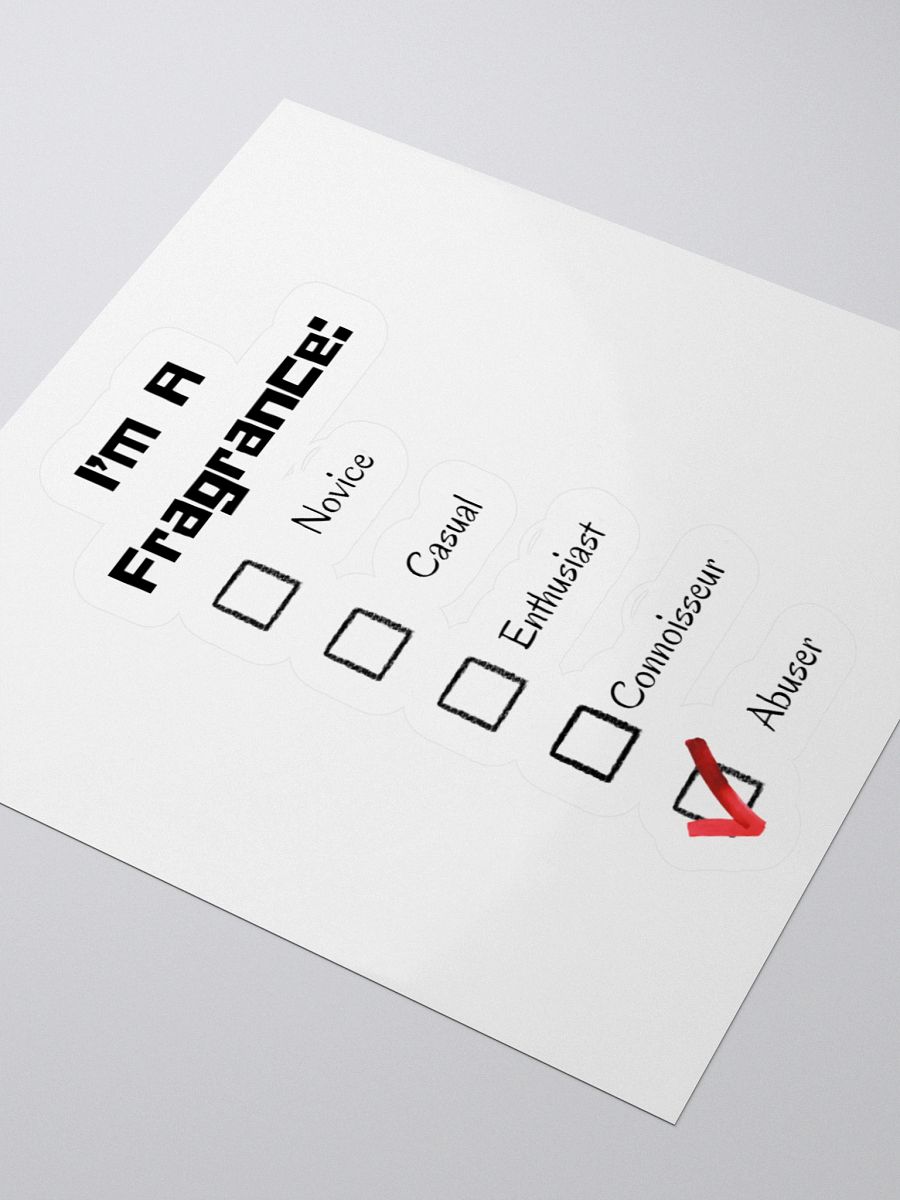 Fragrance Abuser Kiss Cut Stickers product image (7)