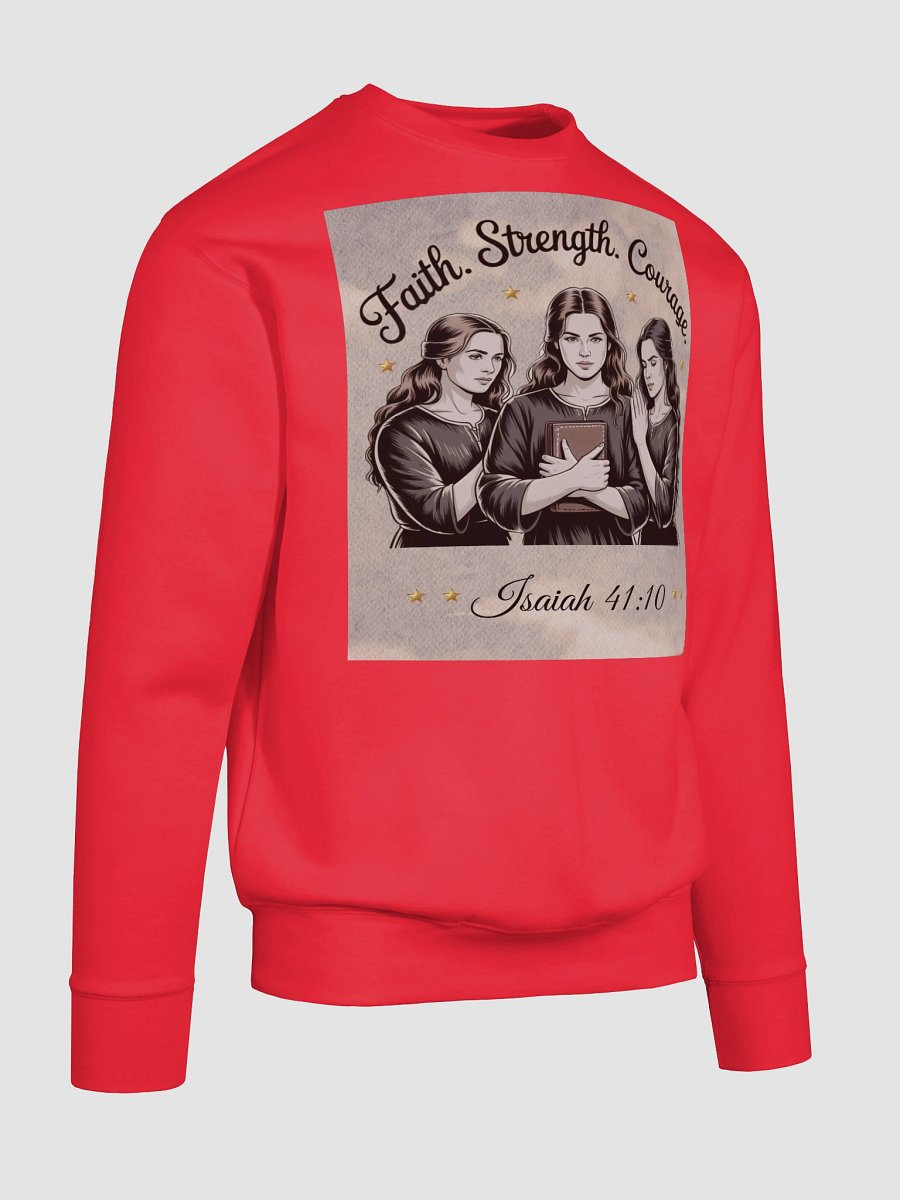 Faith Strength Courage Christian Women's Heritage Sweatshirt product image (21)