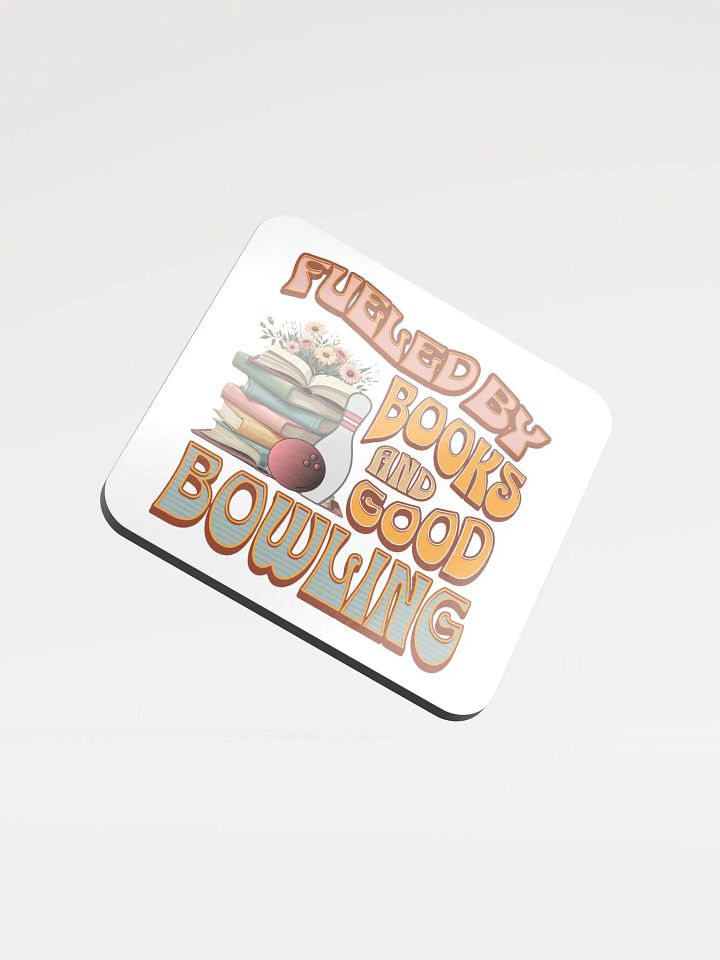 Fueled By Books And Good Bowling Bibliophile's Delight Coaster product image (1)