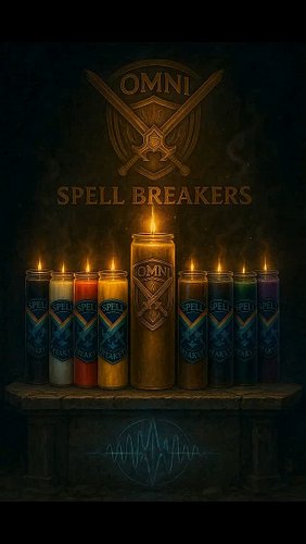 SPELLBREAKER CANDLE

Candles infused with frequencies.

OMNI ACTIVATION Spells are broken. Curses are ended. Destinies restor...