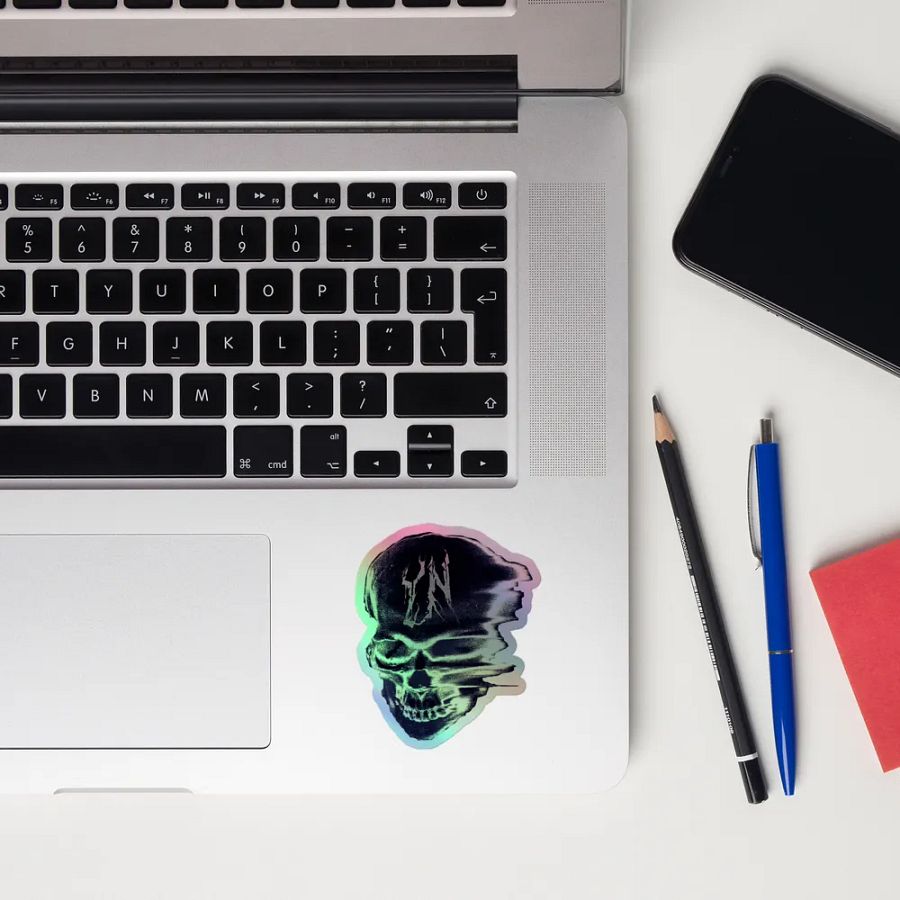YN Skull Logo Holofoil Sticker product image (4)