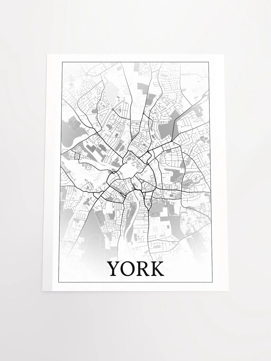 York, England, city map print product image (18)