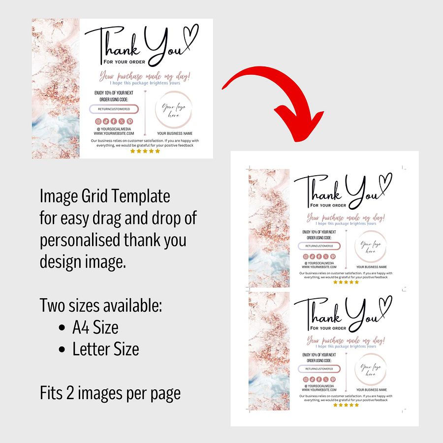 Roseanne - Thank You Card Template product image (8)